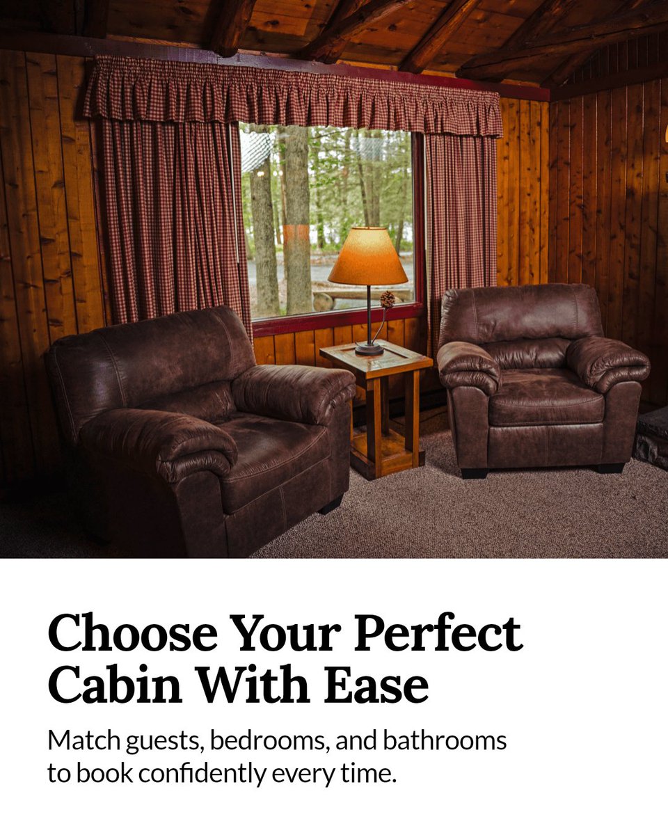MslResort's tweet photo. Which cabin fits your trip best?

Start with guests, then check bedrooms, bathrooms, and bed mix. For families or groups, that one chart can save a lot of guesswork and help you book with confidence.

https://t.co/5DRo2KPdzp #PoconoMountains https://t.co/GySKndE2bi
