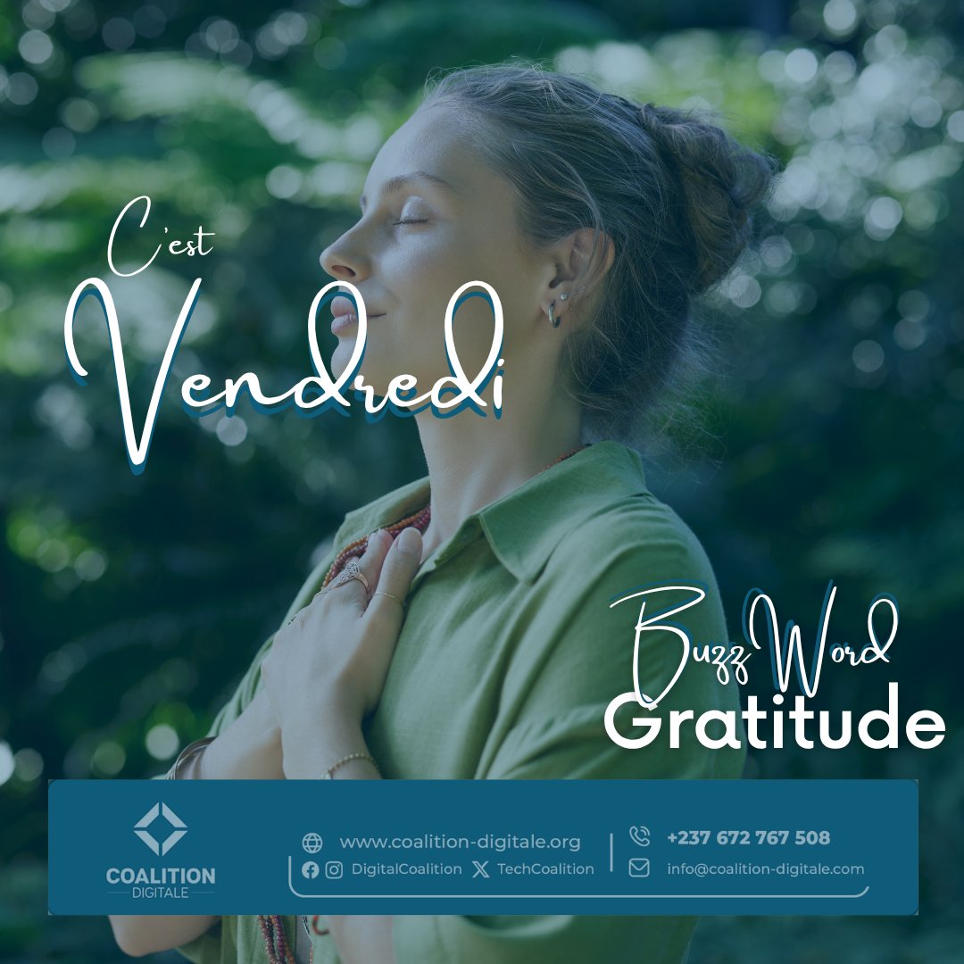 TechCoalition's tweet photo. #SmartWeekend 💡

BuzzWord: GRATITUDE

Une pause pour apprecier ce qui a été accompli, malgré les challenges et les échecs

👉 Reconnaître ce qui va bien, c’est aussi donner envie de construire encore mieux.
Bon week-end ! ✨

#DigitalCoalition #CoalitionDigitale https://t.co/4nbLx2e2wq