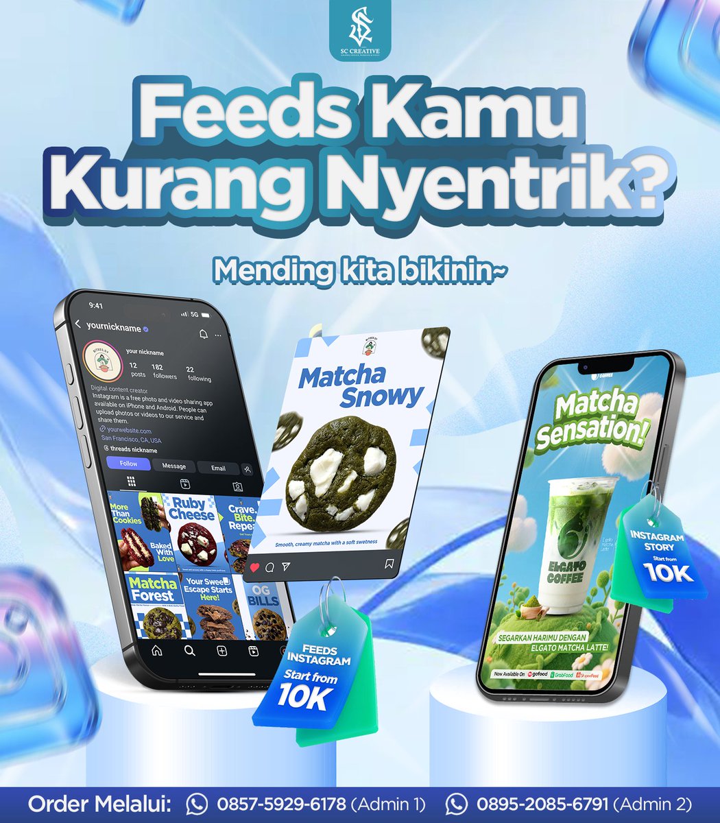 Yubiichanz's tweet photo. WTS Edit &amp; Design Banner Sidang, Poster, Feeds Wisuda, Edit Foto, Edit Video, Ilustrasi, Infografis, Lanyard, ID Card, Pamflet, Twibbon, Story, Feeds ig, Freebies, Stiker, Jersey, Carousel, dll 

✅ Free req &amp; revisi 
✅ Cepat, trusted 💯
☎️ Wa @sccreativestdio

#zonauang #zonaba https://t.co/vM5qdS3kuT