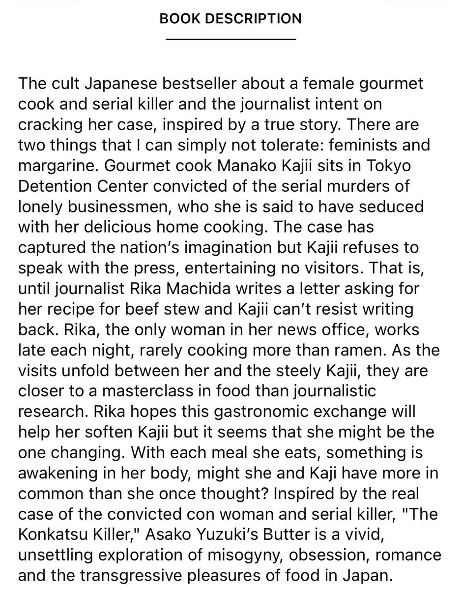 dishappearing's tweet photo. ⋆｡˚ ✧ currently reading ✧ ˚｡⋆

「Butter by Asako Yuzuki」   
•  464 pages

⋆｡˚ ♡ ˚｡⋆ 77/70 #DishappeaReading https://t.co/niahwHN7Vi