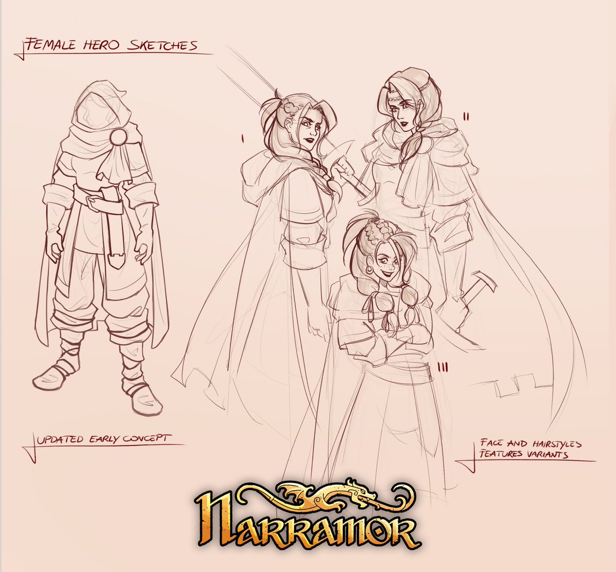 GamythStudio's tweet photo. Meet one of the two playable characters from the Narramor demo.

We explored quite a few different directions for our female adventurer.
Then we saw this one.
There wasn't much left to discuss.

Concept art by @eleonoraturco_art 

#Narramor #IndieGame #RPG #ConceptArt #GameArt https://t.co/eQ6Ew8hYvV