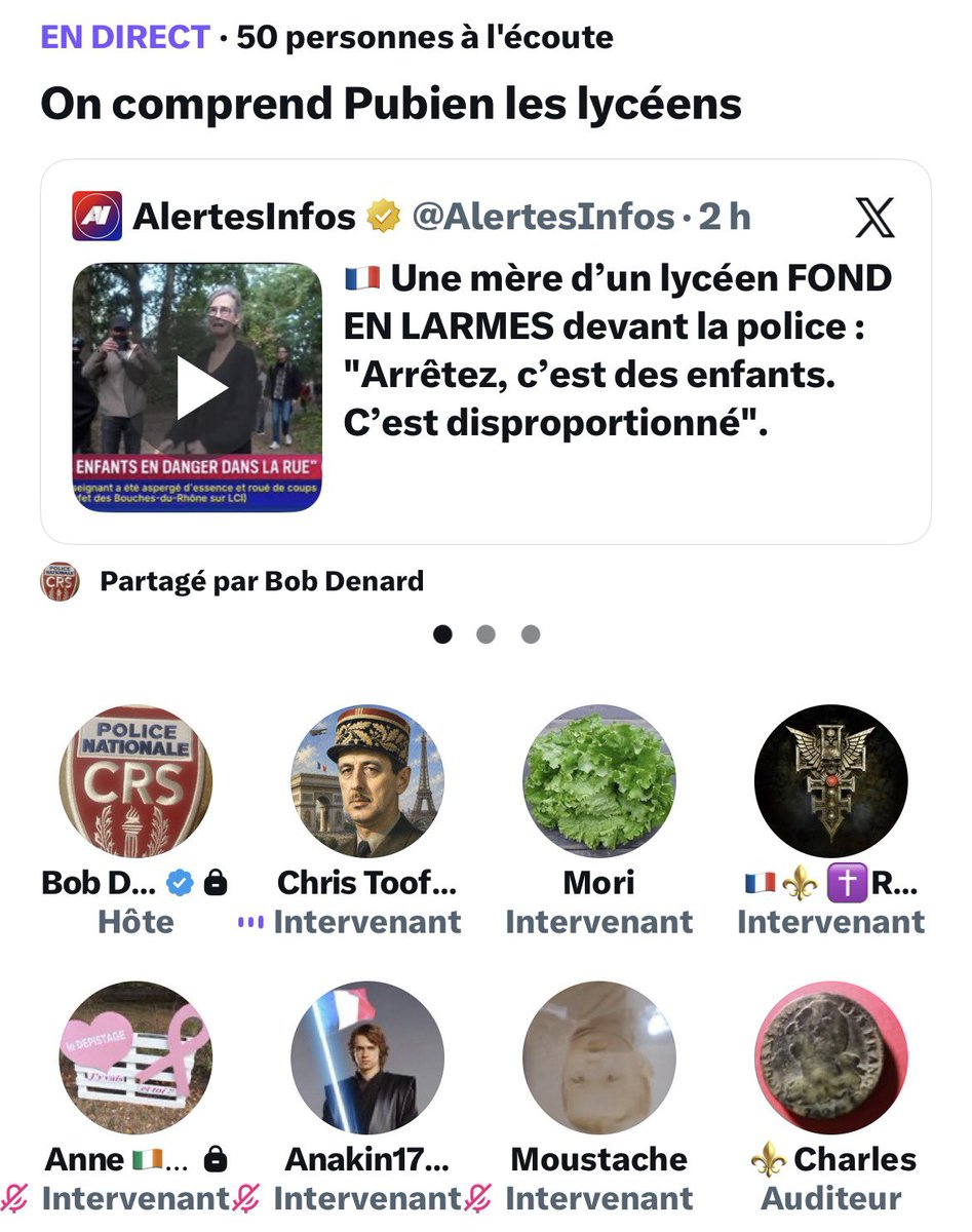 RSnpwh's tweet photo. @SadHillHunter 
J’espère que tu enregistres le Space de Bob, il en débite des conneries celui-là aussi, ou alors il a peut-être un totem d’immunité. https://t.co/NQdpxoQJPo