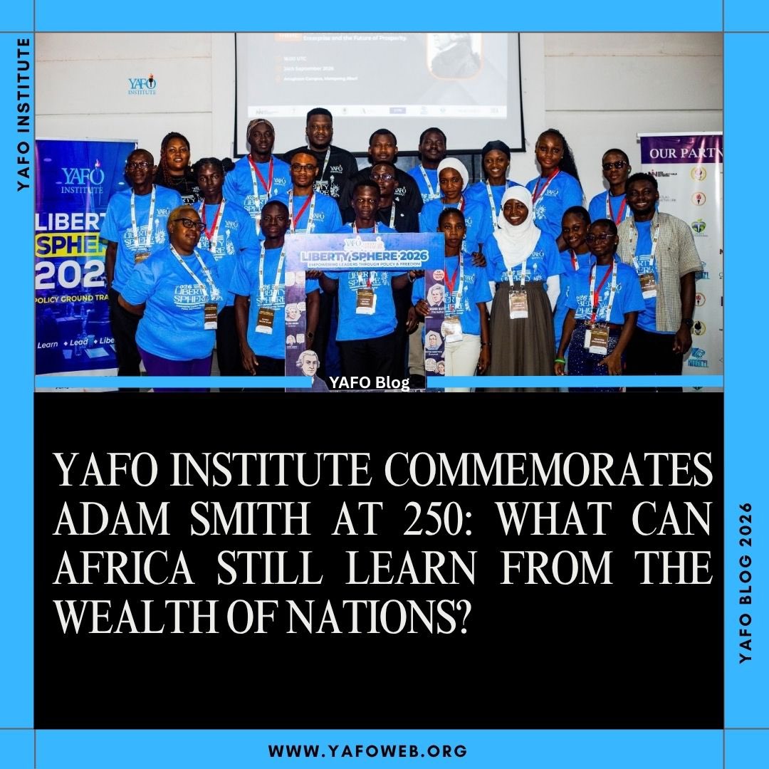 YAFOweb's tweet photo. YAFO Institute asks: What can Africa still learn from Adam Smith? Free markets, enterprise &amp; limited govt remain relevant.

Full story: https://t.co/iagUtc8oYU https://t.co/wSq7ZokZtn