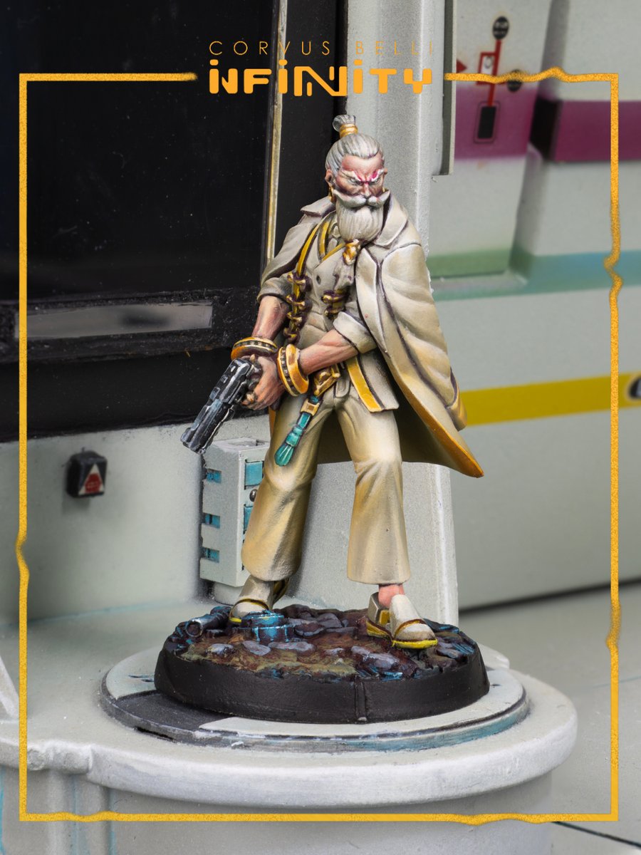 InfinityTheGame's tweet photo. Táowù knows how to win beforehand. Add his tricks and deceptions to your armies and throw your enemies off guard while attacking their forces where they least expect it. ♟️ 

Available now on our online store or at your local games shop! 👉 https://t.co/Nv9hoTAyAt https://t.co/58ANMXKuZj
