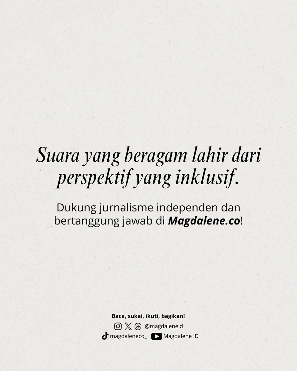 magdaleneid's tweet photo. Foto, diorama, senjata, dan kisah para jenderal memenuhi ruang museum. Namun, sejarah 1965 jauh lebih panjang dari apa yang terlihat di sana.
Lewat #MerawatIngatan65, Magdalene mencoba melihat kembali bagian-bagian sejarah yang selama ini belum banyak mendapat tempat.
(5/5) https://t.co/CZa1T569tU