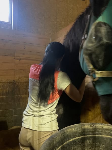 Emily_Goodwinau's tweet photo. Loki showed signs of colic, so I’m staying by his side tonight and hoping he’ll be okay. Grateful to have caring barn owners helping and keeping an eye on him. Horse ownership isn’t always pretty, but loving these fragile creatures is always worth the worry. ❤️🐴 https://t.co/aLvhkcPmtK