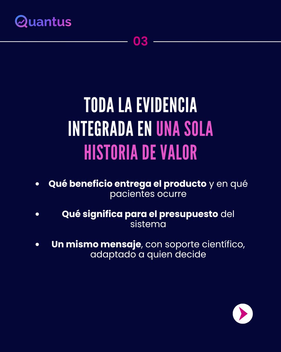 Quantuslatam_'s tweet photo. Si el pagador no entiende el valor de tu producto, ese valor no existe para el sistema.
No importa cuán sólida sea tu evidencia.
👉 Desliza para conocer más
#ValueStory #MarketAccess #Quantus https://t.co/bk69YBm9na