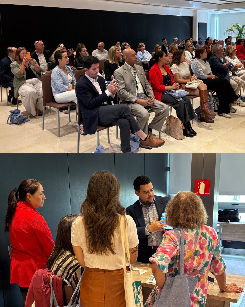 promtur_panama's tweet photo. @AirEuropa La agenda reunió a 40 agencias en Madrid, 20 en Barcelona y 15 en Alicante, donde empresarios turísticos panameños presentaron la oferta y las experiencias del destino, fortaleciendo el conocimiento sobre Panamá entre profesionales del sector.

#PanamaAnfitrionDelMundo https://t.co/18jEmcoMEN