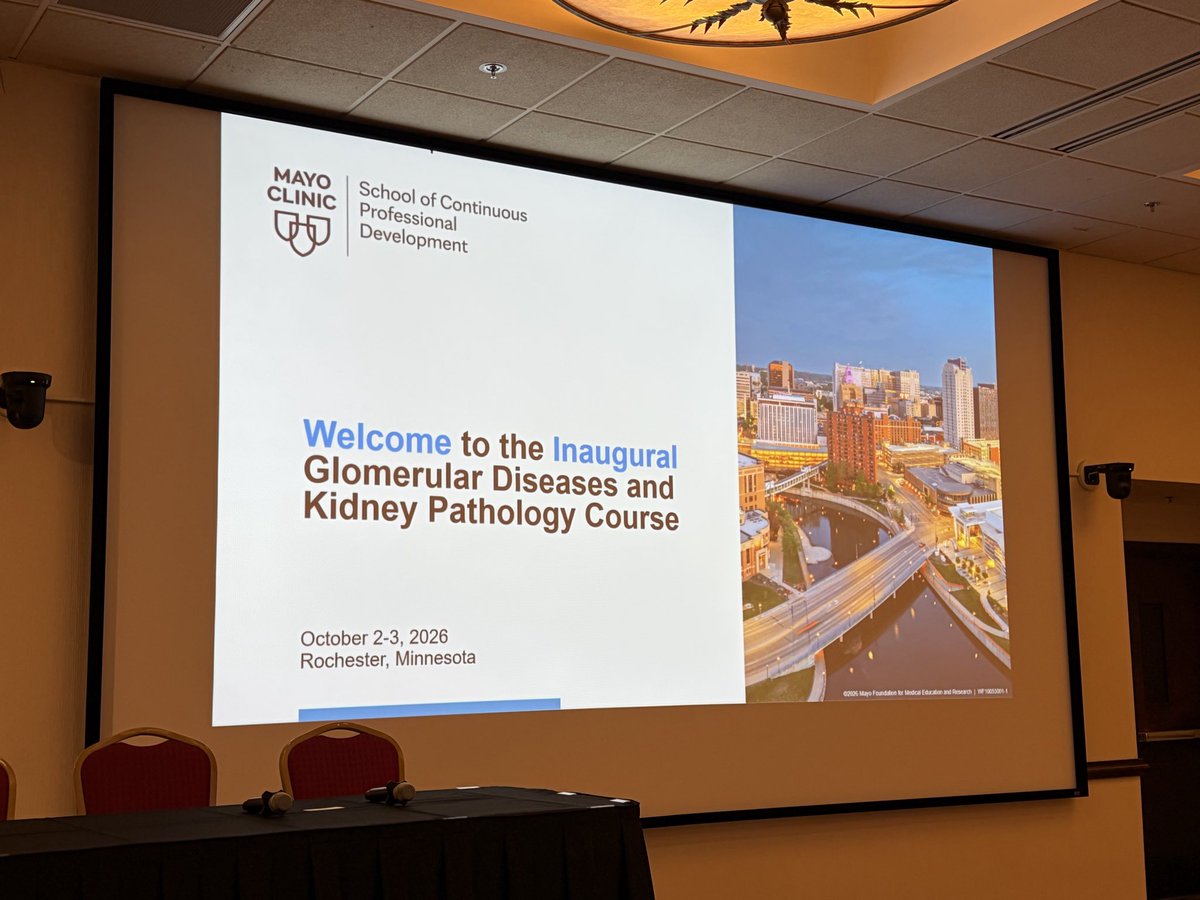 LeticiaRolonMD's tweet photo. The inaugural @MayoClinicNeph Glomerular Diseases &amp; Kidney Pathology course is off to an exciting start! With over 1500 patients in our GN program and >500 new glomerular consults per year, as well as >9000 kidney biopsies read by our kidney pathology colleagues per year… https://t.co/bUUrI9AWRW