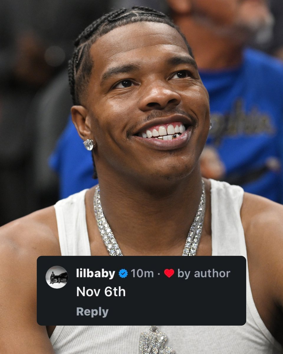 Rap's tweet photo. LIL BABY 
NEW ALBUM  

🚨NOVEMBER 6TH🚨 https://t.co/O9P000dD3s