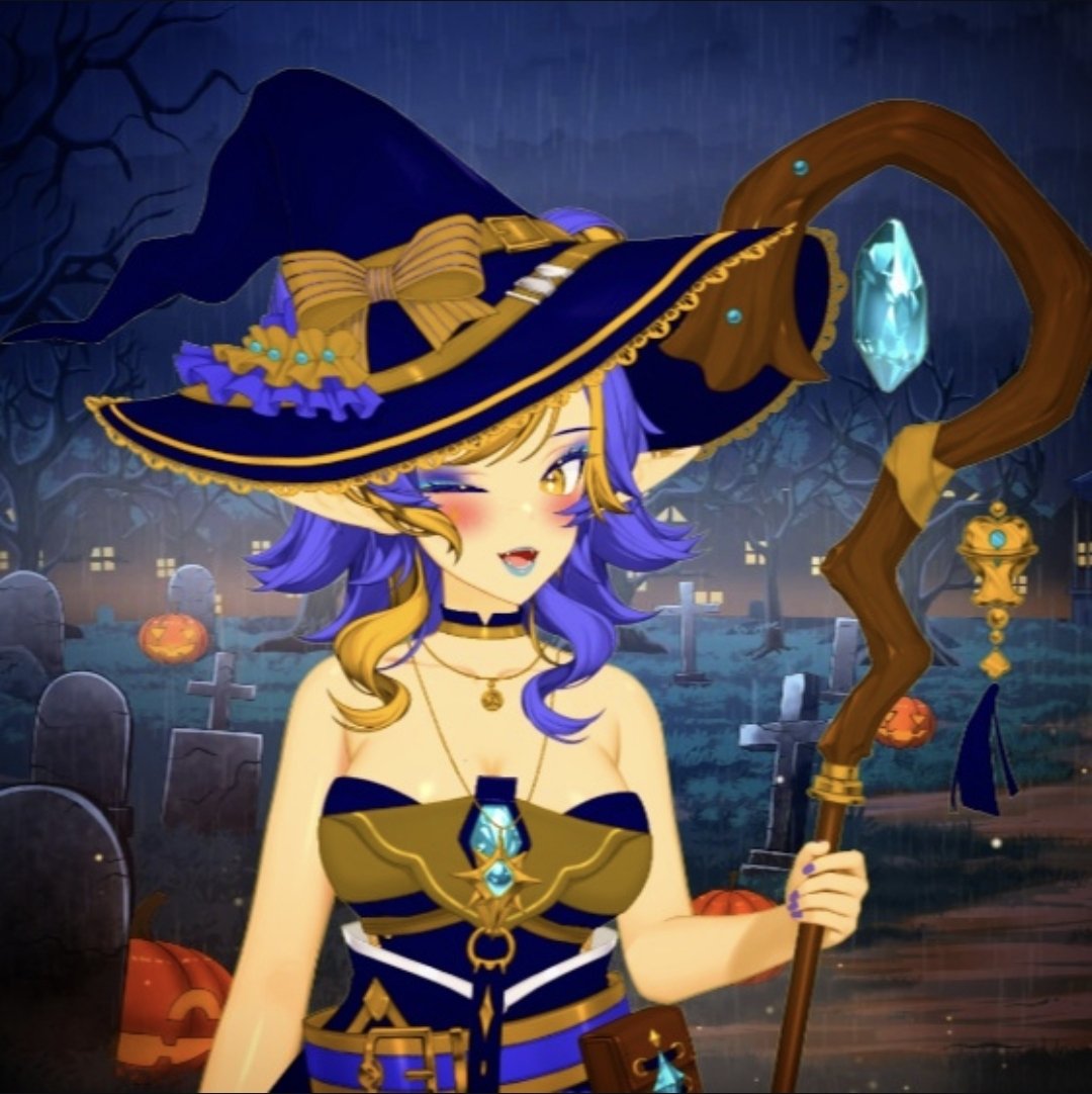 StellarGemi's tweet photo. Spoopy Season is here and so is my witchy outfit! (yes I know I have already been using it) 
We started a new game last night too! 
Resident Evil 4 here we go https://t.co/0Sv8gPz7gs