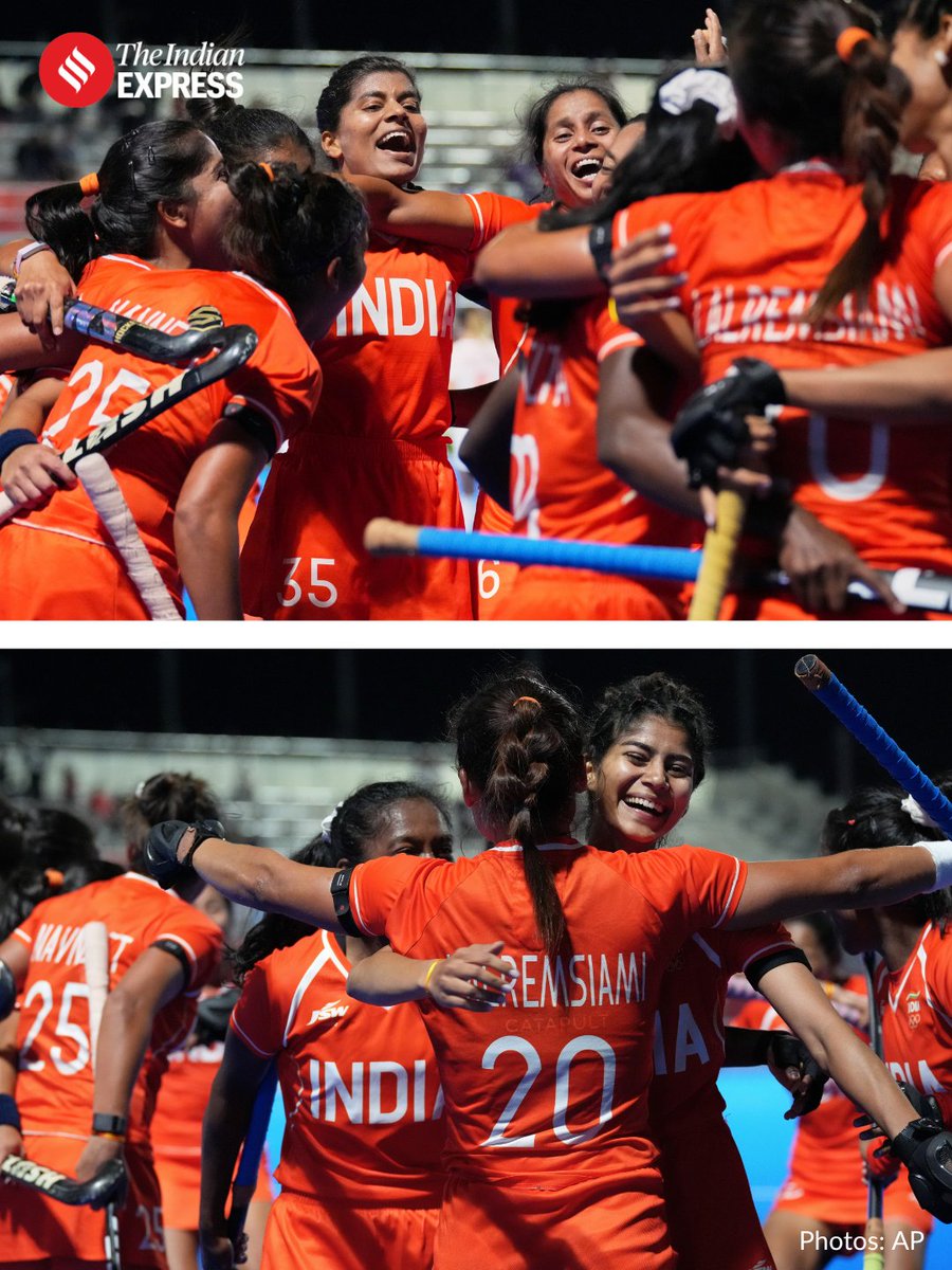 IndianExpress's tweet photo. India beat China 1-0 to win their first women’s hockey gold medal at the Asian Games since 1982. It was also the sixth gold medal that the Indian contingent won at the Asiad on Friday, taking the country’s total tally of golds to 16. The Indian women’s hockey have, in the process, also qualified for the 2028 LA Olympics.

Read more: https://t.co/U6lWduhGJQ