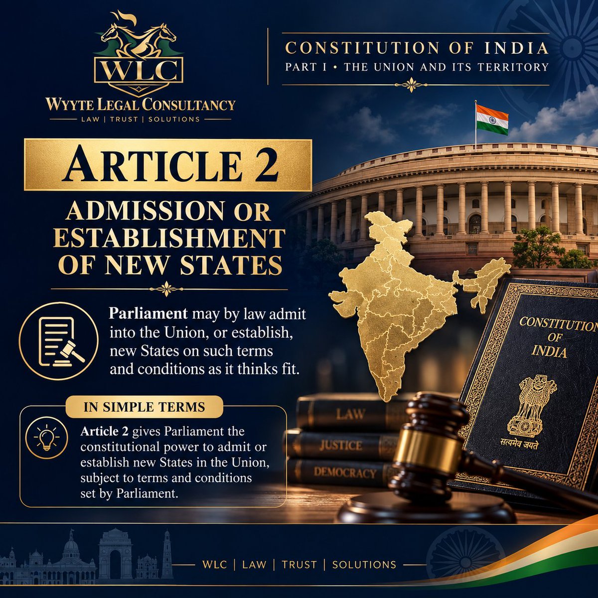 realkalpituttam's tweet photo. #WLC #WyyteLegalConsultancy #Article2 #ConstitutionOfIndia #IndianConstitution #IndianLaw #ConstitutionalLaw #UnionAndTerritory #NewStates #IndianLegalSystem https://t.co/wQ8mCocfeg