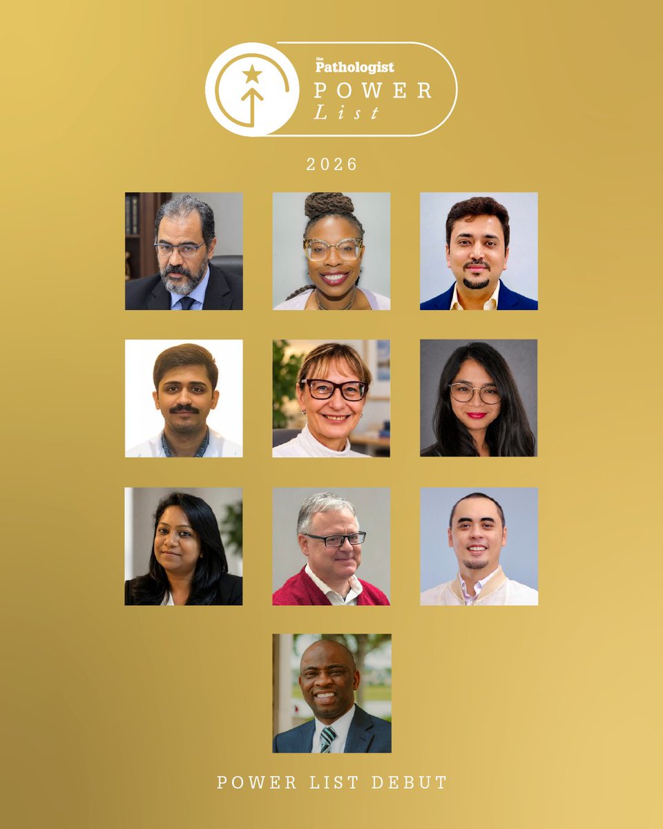 pathologistmag's tweet photo. 🌟 Making their Power List debut!

This year, 10 new names join The Pathologist Power List as 2026 Leading Voices, celebrating those helping move pathology and laboratory medicine forward.

🔬 Meet them: https://t.co/oERW5NaDTF

#PowerList2026 #Pathology https://t.co/zfx0yoQUs4