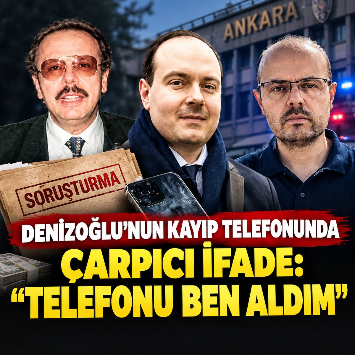 yeniakit's tweet photo. Denizolgun’un kayıp telefonunda çarpıcı ifade: “Telefonu ben aldım”

Eski Ulaştırma Bakanı Arif Ahmet Denizolgun’un 7 Eylül 2016’daki şüpheli ölümüne ilişkin soruşturmada, yıllardır izine ulaşılamayan cep telefonu ayrı bir dava konusu oldu. Bakırköy Cumhuriyet Başsavcılığının iddianamesine göre Hilmi Tuna Kuriş, Denizolgun’a ait telefonu kendisinin aldığını beyan etti. Savcılık, telefonda bulunabilecek mesaj, fotoğraf ve notların ölüm soruşturması açısından önemli deliller olabileceğini değerlendirirken, Hilmi Tuna Kuriş ile annesi Ayşe Gülderen Denizolgun Kuriş hakkında “Suç Delillerini Yok Etme, Gizleme veya Değiştirme” suçundan dava açtı.