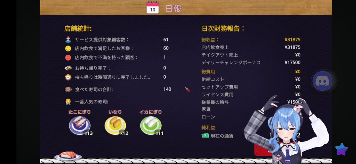 Osu_XY's tweet photo. 回転寿司シミュレーターの配信お疲れ様でした〜

I'm still gonna look forward to seeing you prepare some holomem sushi again in hologra, Sui-chan 

おつまち〜！

#ほしまちすたじお https://t.co/6khZ7b67d2