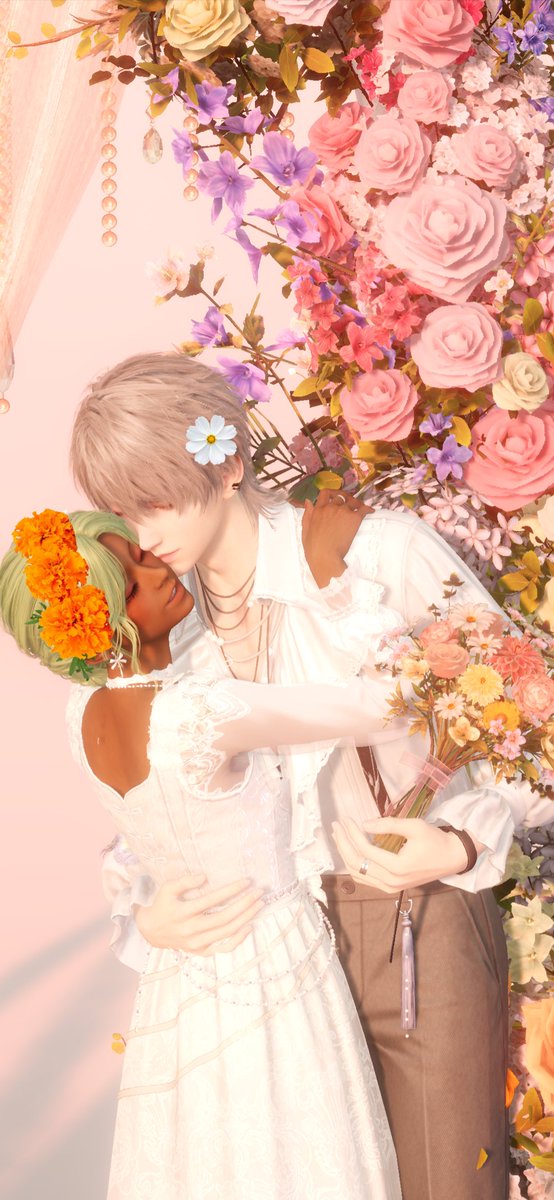 GoldenExuvia's tweet photo. Day 2 flowers:
Xavier and my mc share the same birth month so I used the October birth month flowers: marigolds and cosmos 
#Xavier1016HappyBirthday
#31DaysofXavtober
#HappyOctovier https://t.co/296HVFyFem