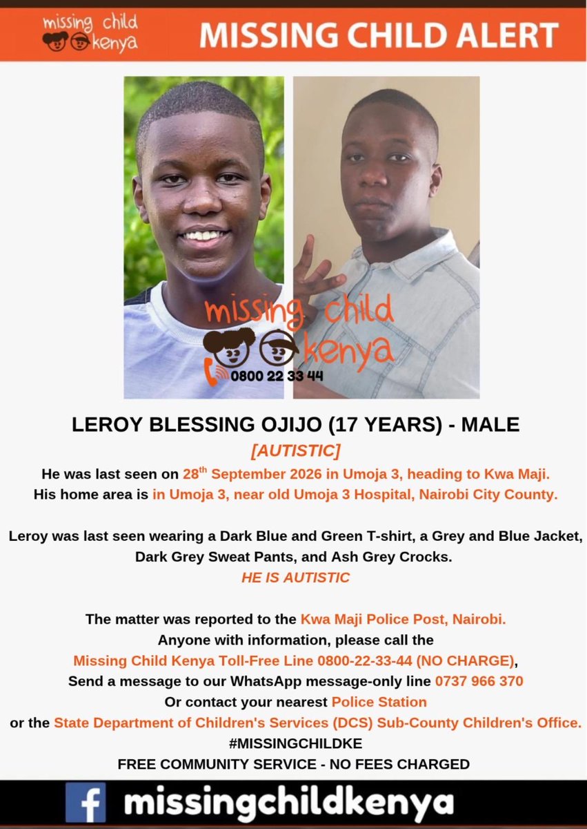 kibeandy's tweet photo. He’s been missing for 4 days. Share the image https://t.co/TXSU0V5HMq
