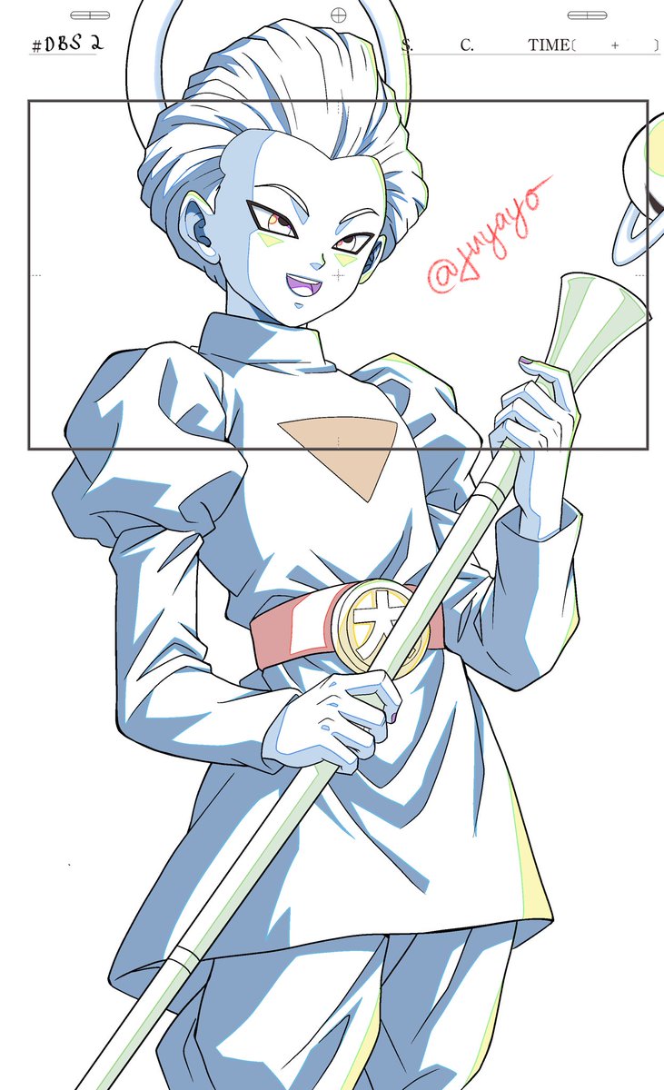 DaishinkanWaifu's tweet photo. Inktober entry. ✍🏻 
For Goku Black Remake? 👁️👄👁️ 
Manga cover to Animation Key Drawing. 

Anime: Dragon Ball Super 
Character: Daishinkan / Grand Priest
App Used: Clip Studio Paint &amp; Adobe Photoshop https://t.co/TsR4hGTfha