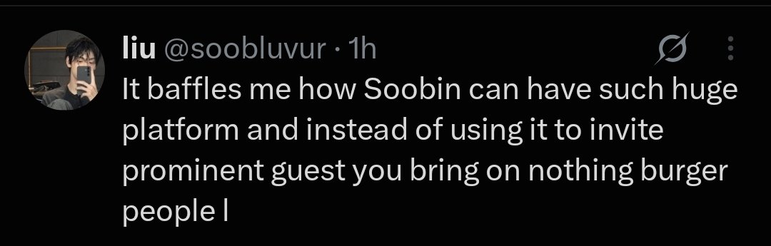 Yeonjunkept's tweet photo. I don't understand what the problem is with Soobin fans,  like he is the company's fav always getting  him all the shows and giving others nothing, it's not like he is more popular than Enhypen,  so Soobin fans should be grateful https://t.co/ibLDo3b6Kk