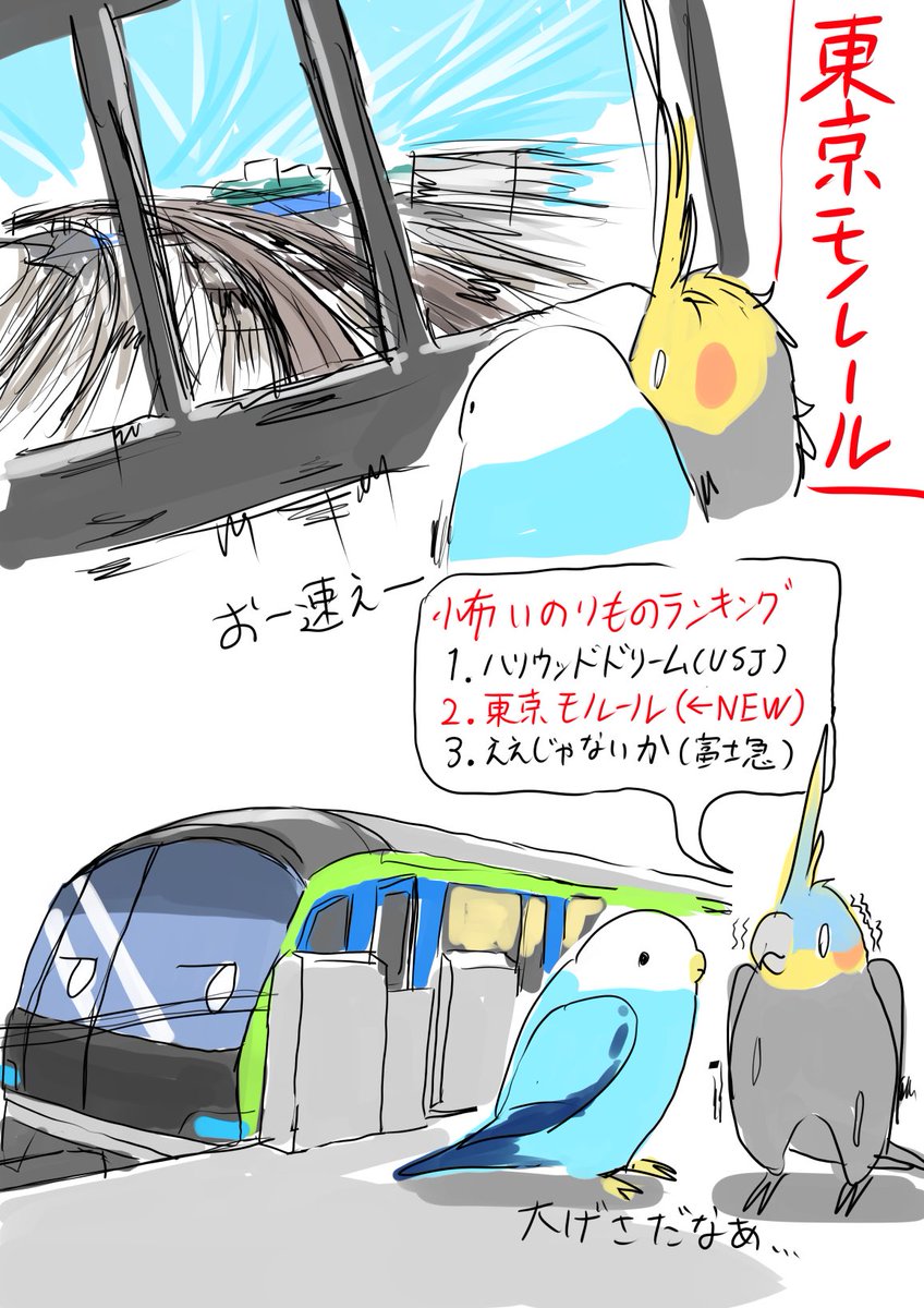 hoiruka_oekaki's tweet photo. 湘南モノレールのことは黙ってようと思うひよでした https://t.co/quGb3lbj57