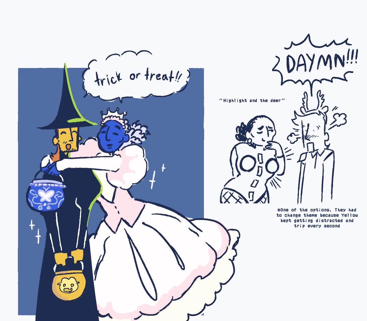 sweetygirl8970's tweet photo. #Blellowtober day 2. Trick or Treat https://t.co/zwRemIHfBt