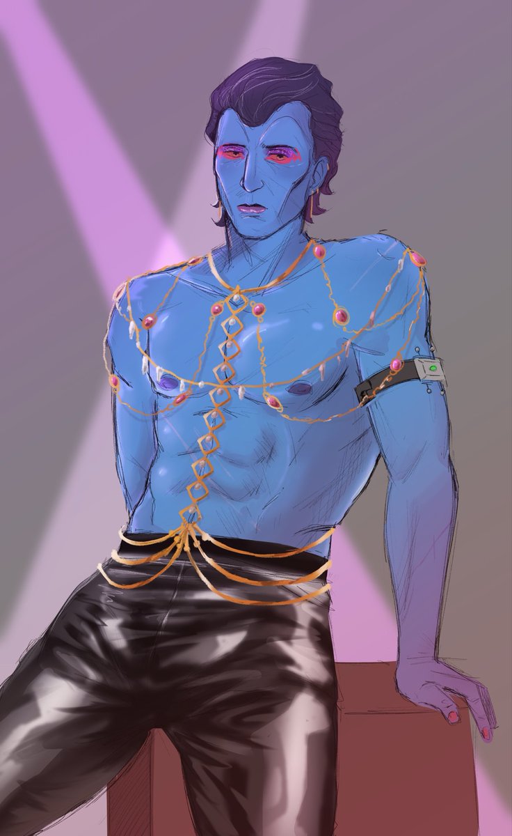 WithLove_Maria_'s tweet photo. Artober day 2 😳🫣 LISTEN…I always liked those pretty chain adornment pieces so what if I felt like gussing up Thrawn and making him wear something he’d never 🤭
#StarWars https://t.co/iDKWdH9p9a
