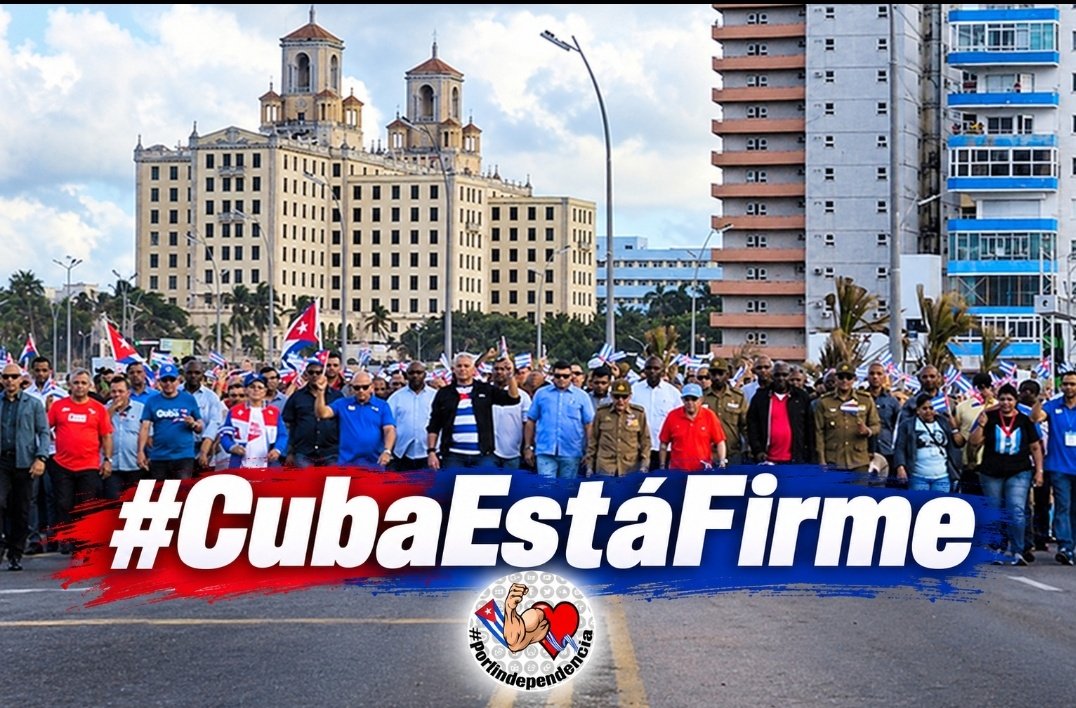 DefendiendoCuba's tweet photo. #Cuba ha representado durante décadas, un faro de esperanza y ejemplo para América Latina, una pequeña isla que, a pocas millas de la gran potencia imperialista, resiste de una forma digna y soberana. 👇

‼️#CubaNoEsUnaAmenaza, el bloqueo sí ‼️

#DefendiendoCuba🇨🇺💪❤️ https://t.co/B8NtsCQWVW