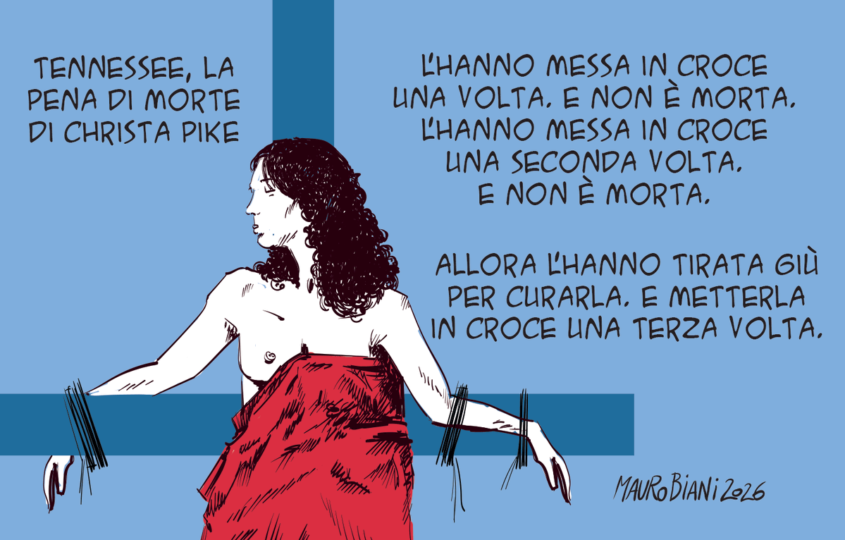 maurobiani's tweet photo. #ChristaPike #Tennessee #USA #penadimorte #Diritto
L'orrore. L'inferno. Un orrore di #Stato e lo Stato #boia. Un Satana grottesco. La vendetta di Stato che si dice democratico. Maledetta #penadimorte.
Oggi per @repubblica https://t.co/jTKHZUdE6D