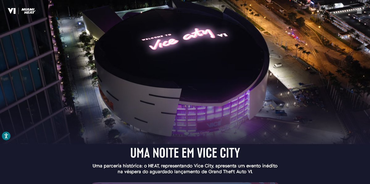 KingZezim_Kalux's tweet photo. O Miami Heat vai trocar o nome da cidade por Vice City por uma noite! 

No dia 18 de novembro, a franquia recebe o Milwaukee Bucks em uma quadra totalmente inédita e com um uniforme exclusivo no evento "A Night in Vice City", com transmissão ao vivo pela ESPN.

A identidade visual de Vice City dominando o esporte real em pleno clima de aquecimento para o GTA 6. #GTAVI
