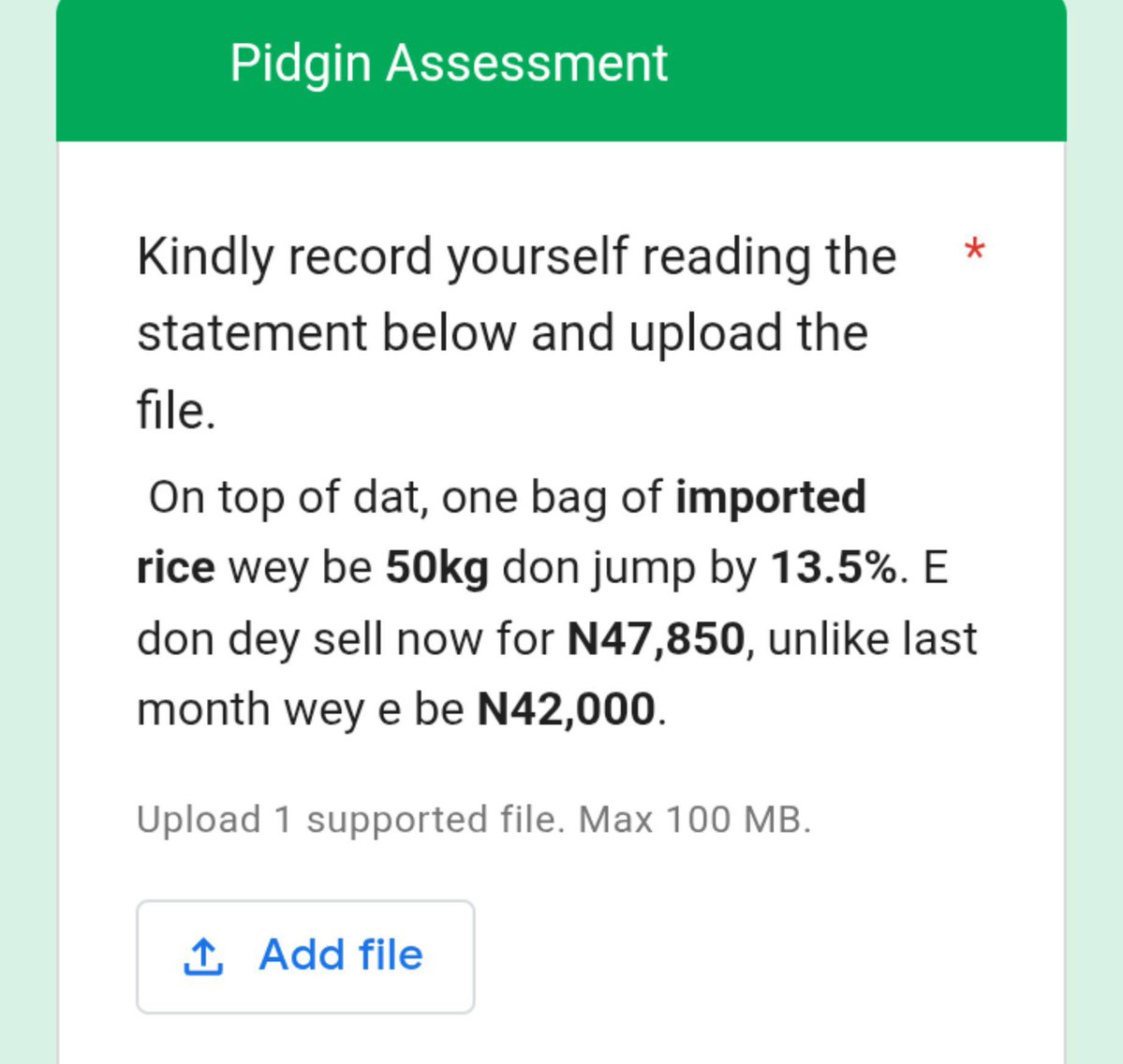 Abbycollinss1's tweet photo. 🇳🇬 PAID AI VOICE PROJECT! 🎙️

Nigerian Pidgin speakers are needed for a remote AI voice-data project.

💰 Earn up to ₦20,000 for 1 hour of recording!

You’ll simply:
• Record your voice in Nigerian Pidgin
• Read provided sentences naturally
• Submit recordings for AI training https://t.co/A3wB8uuKN9