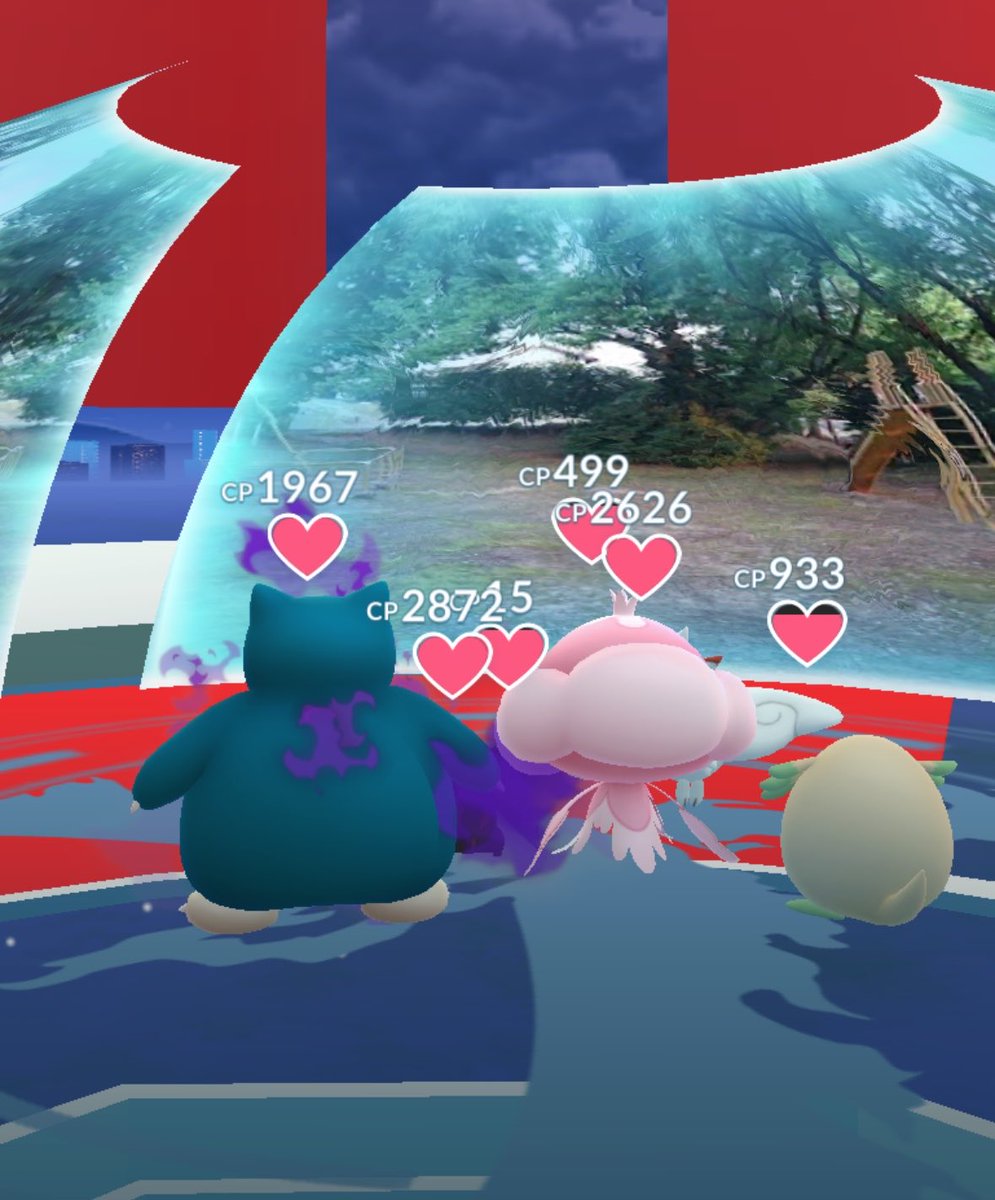 michanxex's tweet photo. なんか知らんけどジムを後ろからみれた！新鮮ww
 #ポケモンGO https://t.co/xaG3kLTdoK