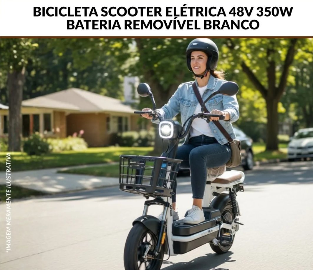 taondescontos's tweet photo. Bike Elétrica Scooter 48v 350w Bateria Removível Branca Top
💰R$2.993,00
🛒 Comprar - https://t.co/F0EsxjgjWr
 🎟 Cupom: SITE100
🚚 Frete grátis clientes Meli+
⌛️ Oferta por tempo limitado! https://t.co/ZrDJO1hZT6
