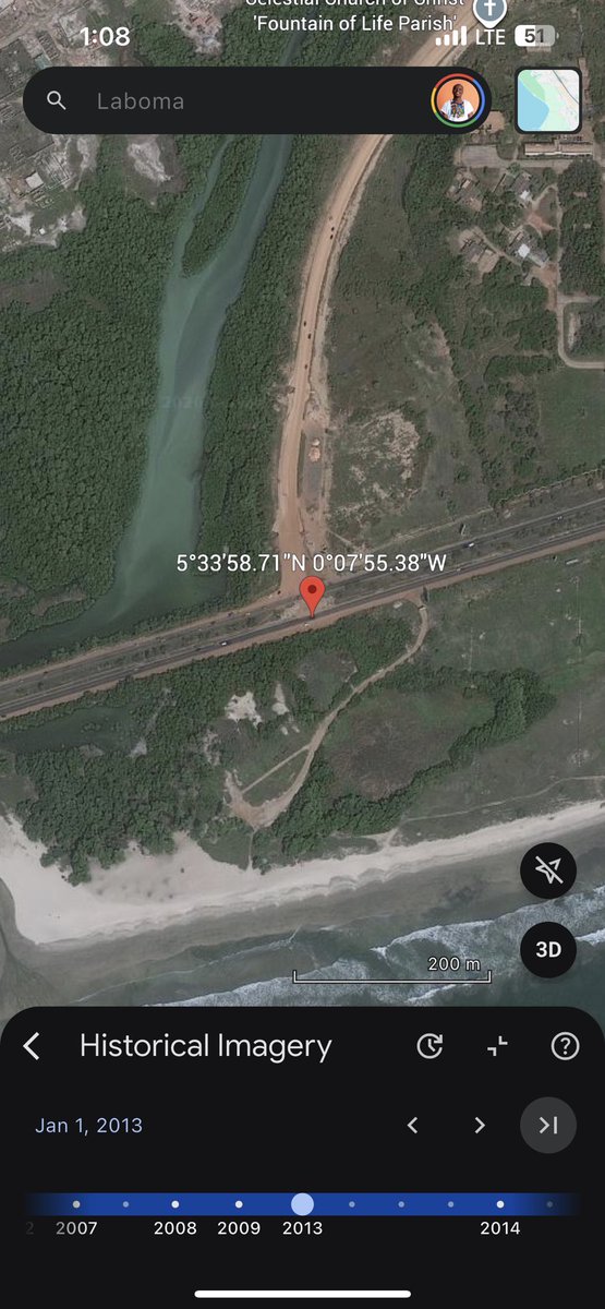 JayCWall's tweet photo. Bro I just did a Google Earth history view of Laboma (2013 and 2026)…. Naaa we’re allergic to greenery in Accra. It’s crazy. See the encroachment. 

2013                                  2025 https://t.co/3rjZ9rsmaw