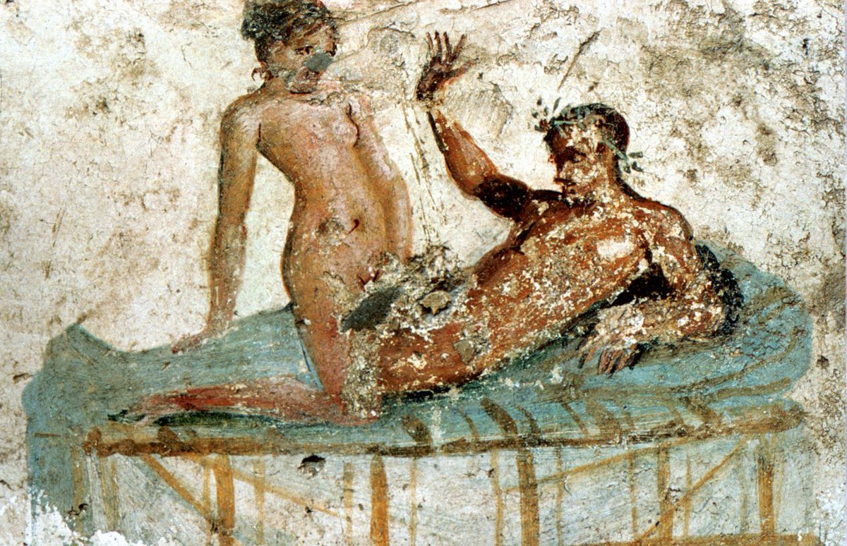 clasicasIEDA's tweet photo. Mural erótico, Pompeya. https://t.co/Q8Vqz5gFLX
