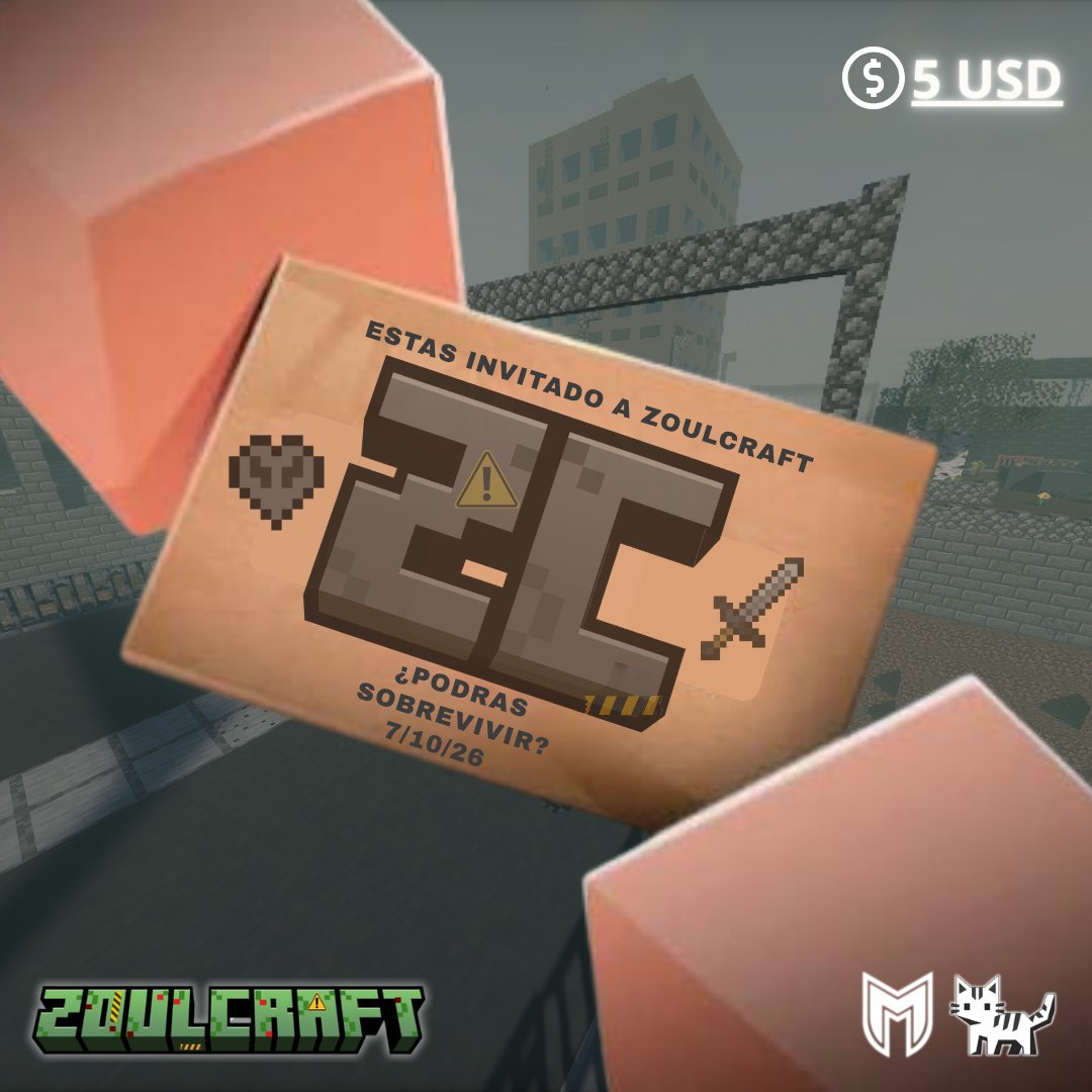 Makipow03's tweet photo. — 🍀 Comeback, cuenta nueva y ¿evento donde participar?, eso es muchachos, volviendo con más brillo que una estrella.
#minecraft #zoulcraft https://t.co/oukJJyYOqX
