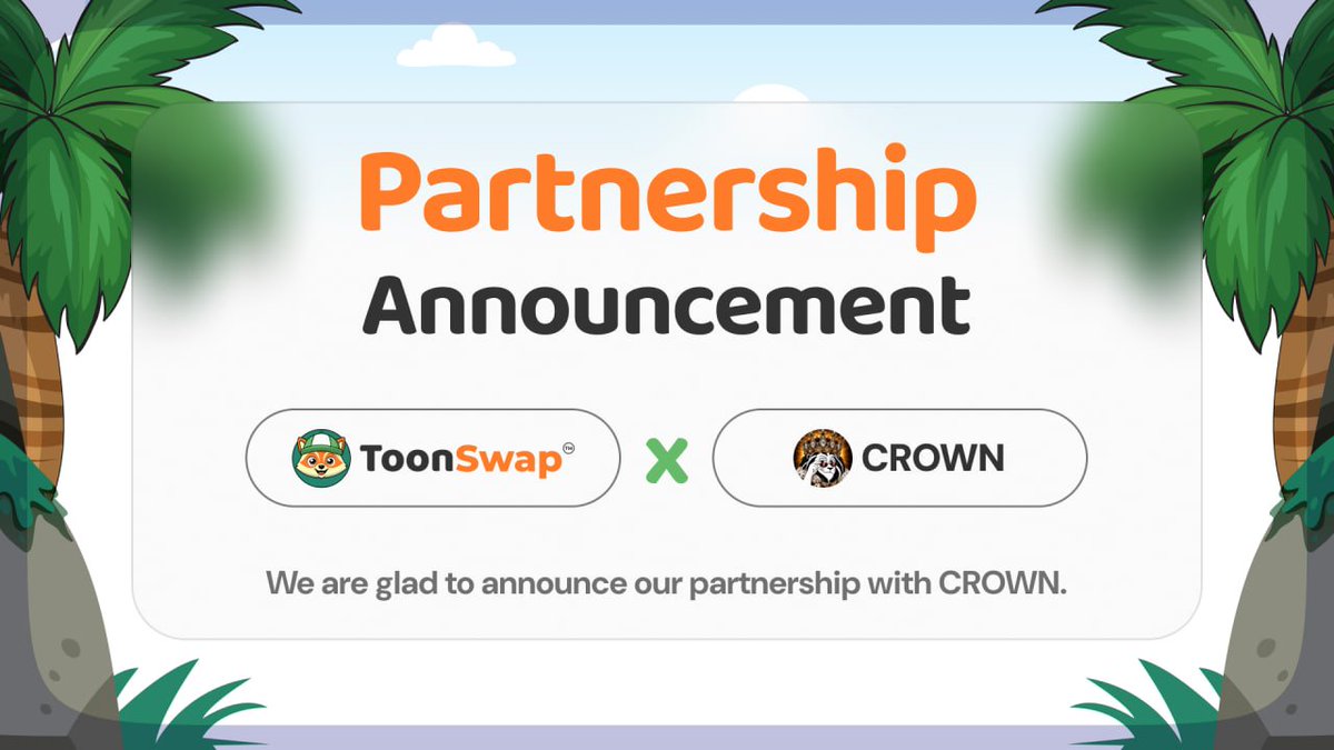 toonswapsupra's tweet photo. 🦝 PARTNERSHIP ANNOUNCEMENT 🤝

ToonSwap × @crownsupra 👑

We’re excited to partner with $CROWN Suprachamps, the top onchain liquidity hub for @SUPRA_Labs.

👑 Revenue generated by the treasury goes toward:
• Holder buy-backs
• Supra ecosystem rewards & contests
• Ecosystem investments

Building a stronger Supra ecosystem together. 💚