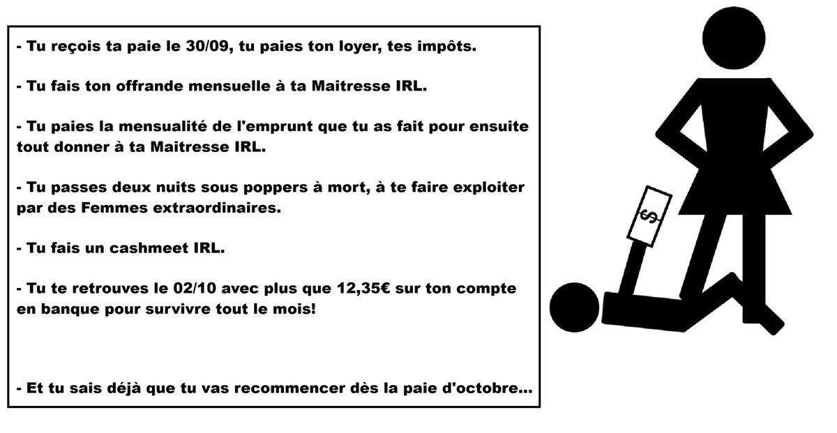 Gutboy77's tweet photo. POV: quand tu es moneyslave total https://t.co/qZ7rWsHXmp