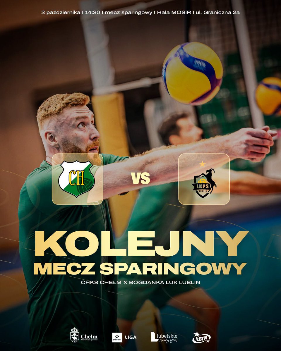 ChKSChelm's tweet photo. Już jutro kolejny sparing! Tym razem rywalizacja z @LukLublin 👈

Początek zmagań o godzinie 14:30. 

👉 Transmisja: https://t.co/qAEV8WdU4d https://t.co/3IKHIfFyYk