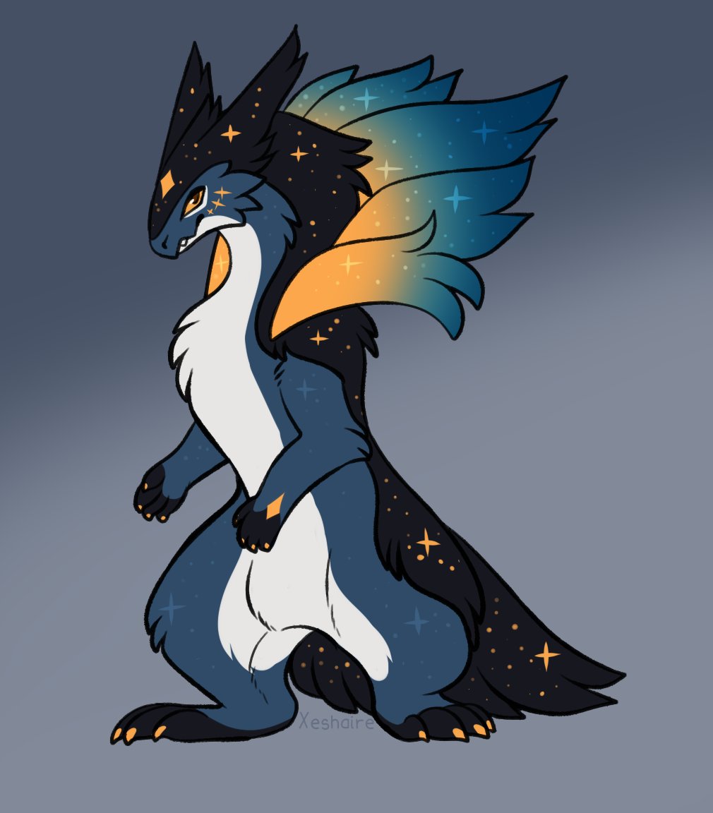 Xeshaire's tweet photo. Night sky Typhlosion for offer~ https://t.co/HcHs86bY1W