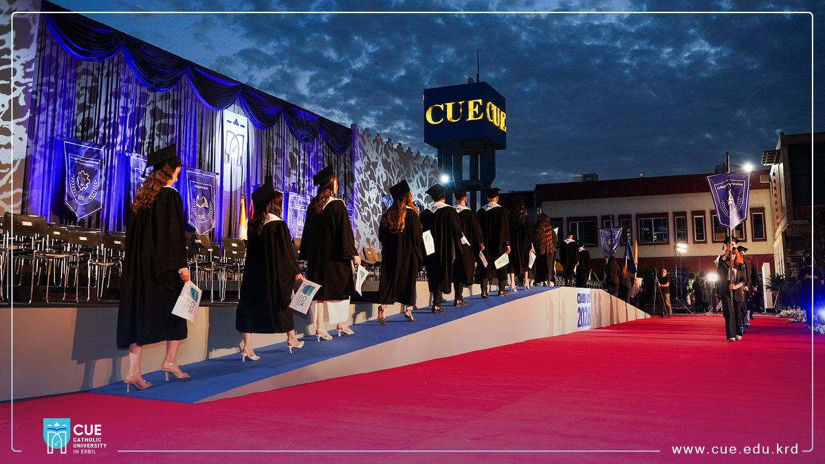 CatholicUniErbi's tweet photo. Graduation Ceremony of the sixth Cohort of Students at the Catholic University in Erbil, Class of 2026.
#CUE_Graduation
#CUE https://t.co/RNuYAkT5KB