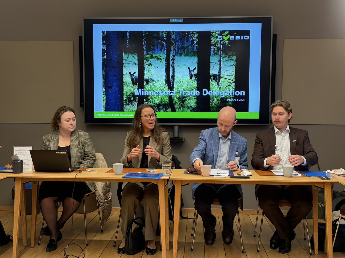 GreggMast's tweet photo. Thank you, @USAmbSweden for hosting our MN Trade Delegation this week! @CleanEnergyMN then participated in a series of terrific meetings w/@Svebio, Soya Group, @BusinessSweden, &amp; @Google_Sverige discussing bioeconomy, industrial decarbonization, &amp; data centers done right. 🇸🇪🤝🇺🇸 https://t.co/Eg7z4Yex8T