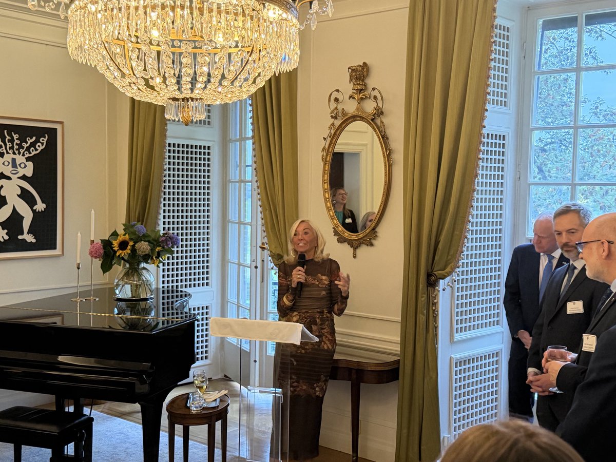 GreggMast's tweet photo. Thank you, @USAmbSweden for hosting our MN Trade Delegation this week! @CleanEnergyMN then participated in a series of terrific meetings w/@Svebio, Soya Group, @BusinessSweden, &amp; @Google_Sverige discussing bioeconomy, industrial decarbonization, &amp; data centers done right. 🇸🇪🤝🇺🇸 https://t.co/Eg7z4Yex8T