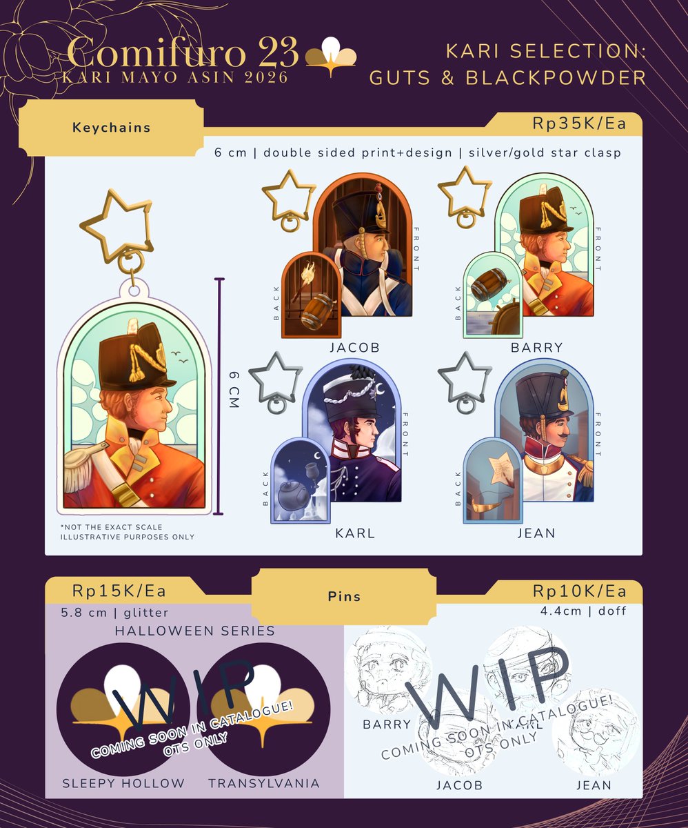 karimayoasin's tweet photo. #CF23 PART 2 PREORDER OPEN! (4/12)  

📅2 Oct - 6 Oct 
Pick Up Day 2 ONLY 
💸QRIS/BCA
https://t.co/SYZAQIC3tD 

📷Guts and Blackpowder (GnB), Witch Hat Atelier (WHA), Attack on Titan (AoT), Twisted Wonderland (TWST), Fear &amp; Hunger (Funger), OG art
#comifuro23 #comifuro23catalogue https://t.co/fYeBHOfD7A