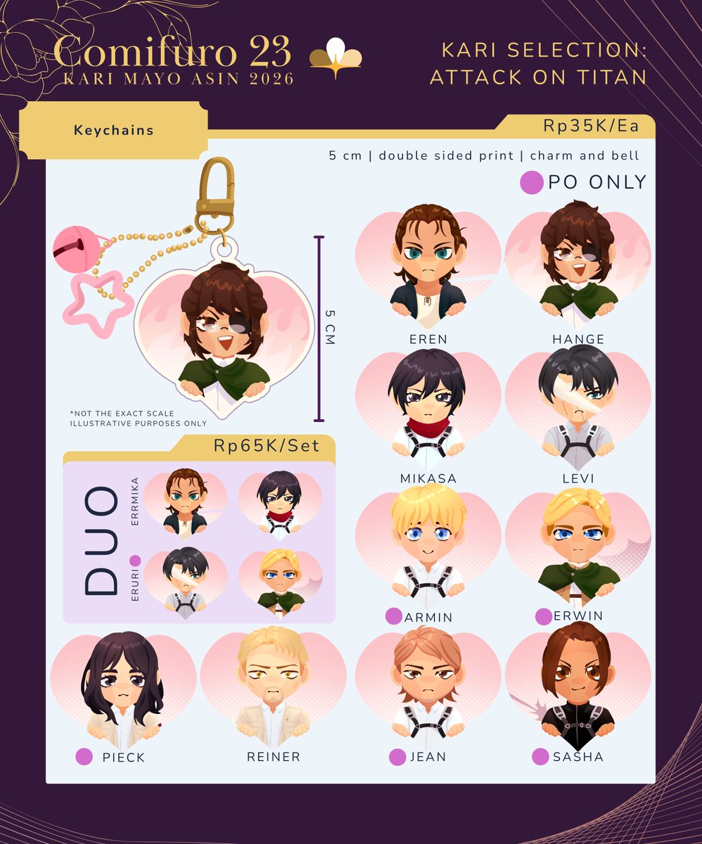 karimayoasin's tweet photo. #CF23 PART 2 PREORDER OPEN! (4/12)  

📅2 Oct - 6 Oct 
Pick Up Day 2 ONLY 
💸QRIS/BCA
https://t.co/SYZAQIC3tD 

📷Guts and Blackpowder (GnB), Witch Hat Atelier (WHA), Attack on Titan (AoT), Twisted Wonderland (TWST), Fear &amp; Hunger (Funger), OG art
#comifuro23 #comifuro23catalogue https://t.co/fYeBHOfD7A