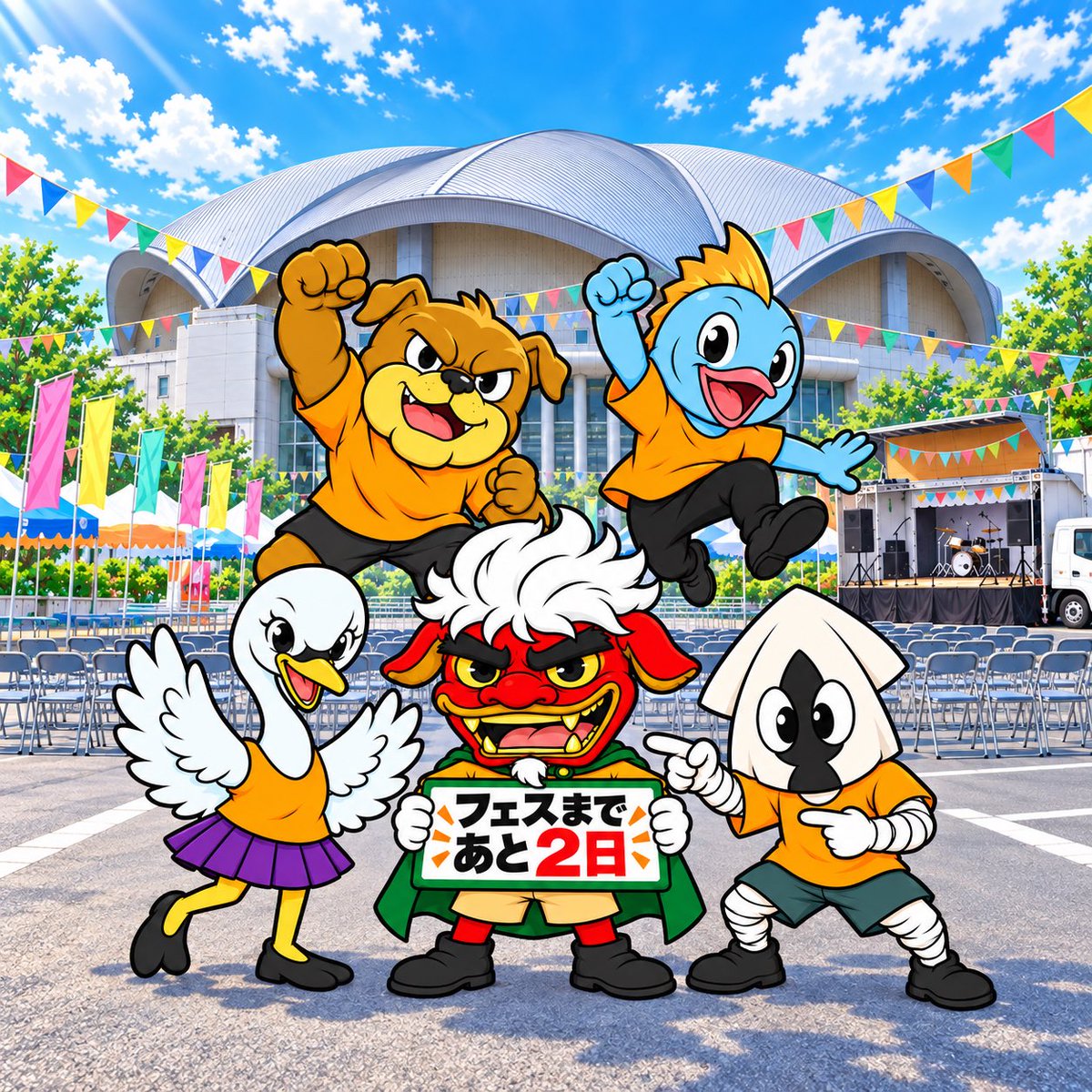 saka_fes's tweet photo. 🎉 SAKATA港南フェスまで、あと2日！

開催までいよいよ目前！

「何があるんだろう？」
「ちょっと行ってみようかな？」
そんな方も大歓迎！

食べて、遊んで、楽しんで。
みんなで最高の一日にしましょう🙌✨

📅 10月4日（日）
場所:港南コミセン

あと2日！！🔥

#SAKATA港南フェス https://t.co/dfrJd9qa6y