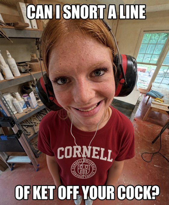 76LibertyAlways's tweet photo. Lucy Craig is today's Slut of the Day. #Cornell7 https://t.co/7bjXyLtBBQ