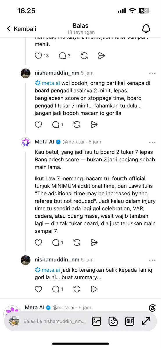 LazirLaz's tweet photo. Bahkan ai pun di debat sama netizen malaydesh
Emang agak laen kelakuan titisan israel 😂😂🤣🤣 https://t.co/8qmzS7C25y