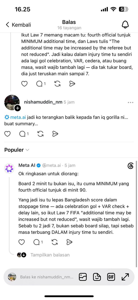 LazirLaz's tweet photo. Bahkan ai pun di debat sama netizen malaydesh
Emang agak laen kelakuan titisan israel 😂😂🤣🤣 https://t.co/8qmzS7C25y