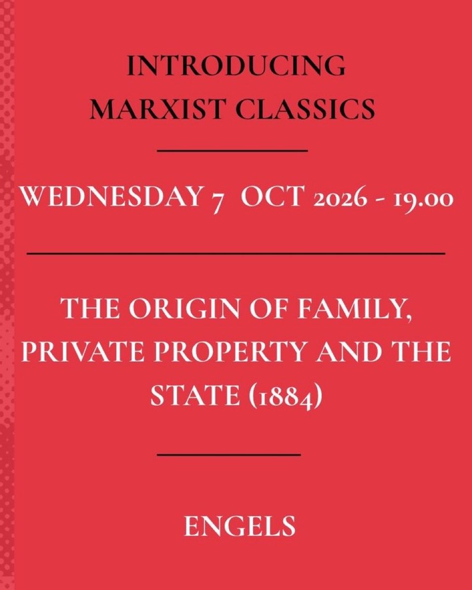 MarxLibrary's tweet photo. Our first online ‘Introducing Marxist Classics’ class takes place on Wednesday 7 Oct and explores Engels’ ‘The Origin of Family, Private Property and the State’

These are bite-sized ways into seminal texts -register today!

https://t.co/3geb3vcEws https://t.co/XdVTBBkQn9